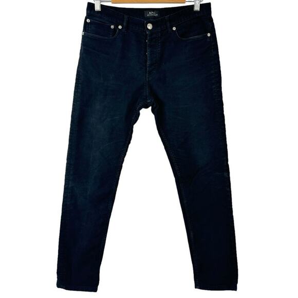 A.P.C.Black Petit New Standard Jeans Button Fly Mens 29 Slim-fit Stretch Denim - Picture 2 of 16